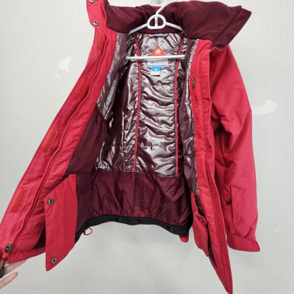 Columbia Women Red Alpine Action Oh Sky Snow Winter Parka Jacket Size XS - Picture 10 of 14